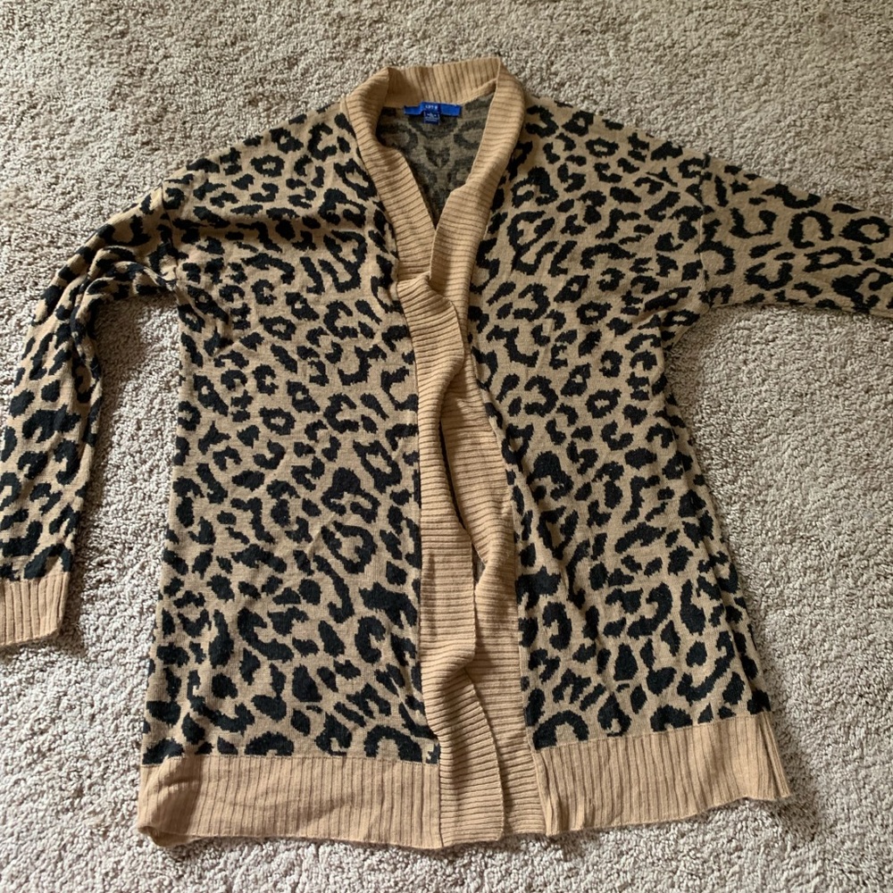 Leopard print cardigan